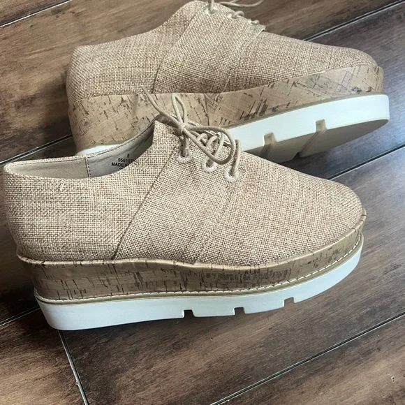 ASOS Shoes Asos Lace Up Platform Loafers Men Burlap Canvas